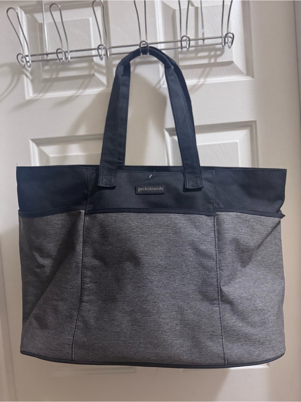 Geckobrands Grey & Black Travel Tote Bag